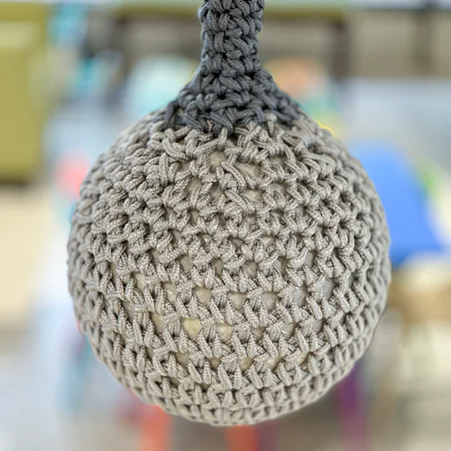 تاب کودک توپی تارتن یا کروچت رنگ طوسی