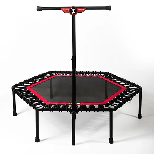 ترامپولین مدل شش ضلعی قطر 130 ثابت دسته دار