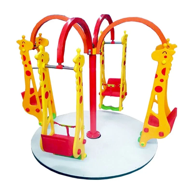 چرخ و فلک و تاب دستی زرافه مانلی (4 نفره پایه کوتاه )