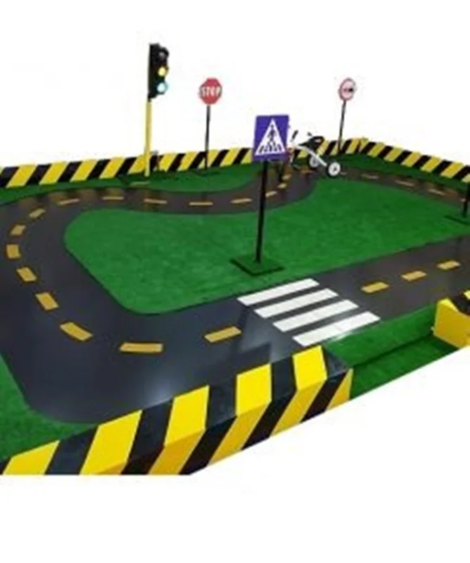 پیست ترافیک یا ماشین کودک (با بلوار و میدان پارک)