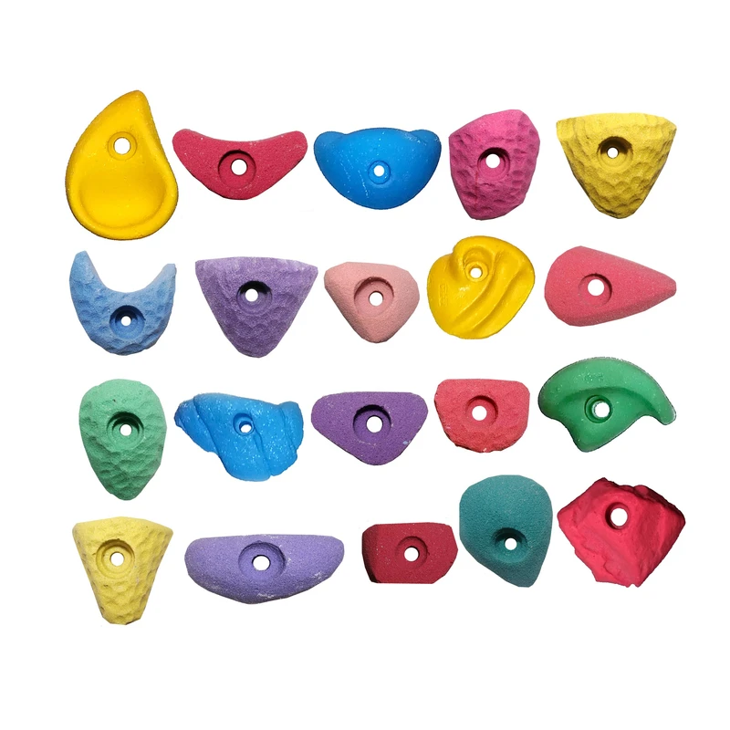 گیره صخره نوردی کودک مدل هندسی (بسته 20عددی)