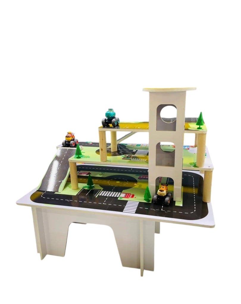 پیست ماشین بازی چوبی مخصوص پارک و خانه بازی